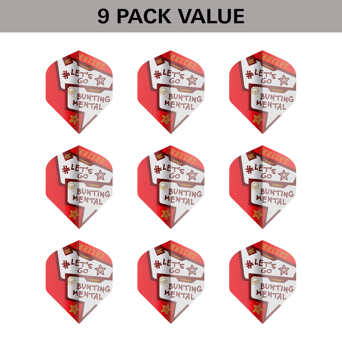 TARGET STEPHEN BUNTING PRO ULTRA NO.2 FLIGHT 2024 (9 FLIGHTS 3 SETS)