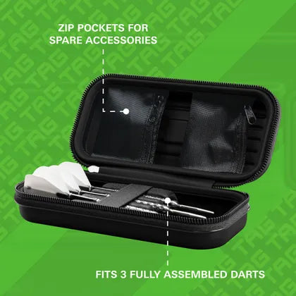 TARGET TAKOMA TAG GREEN DARTS CASE / WALLET