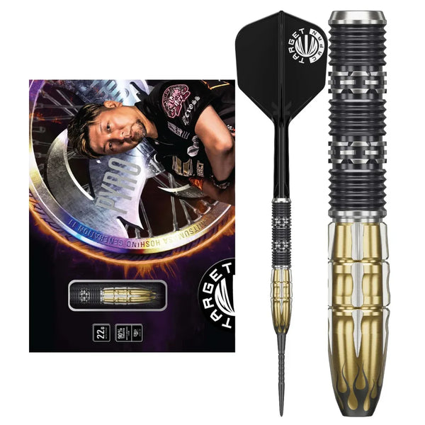 TARGET JAPAN MITSUMASA HOSHINO PYRO GEN 11 90% SP STEEL TIP DARTS