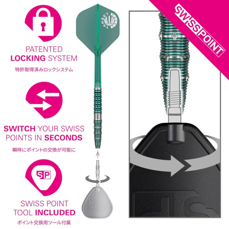 TARGET JAPAN MIKURU SUZUKI THE MIRACLE G7 95% SP STEEL TIPS DARTS