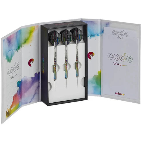 UNICORN CHRIS DOBEY CODE 21G 90% STEEL TIP DARTS