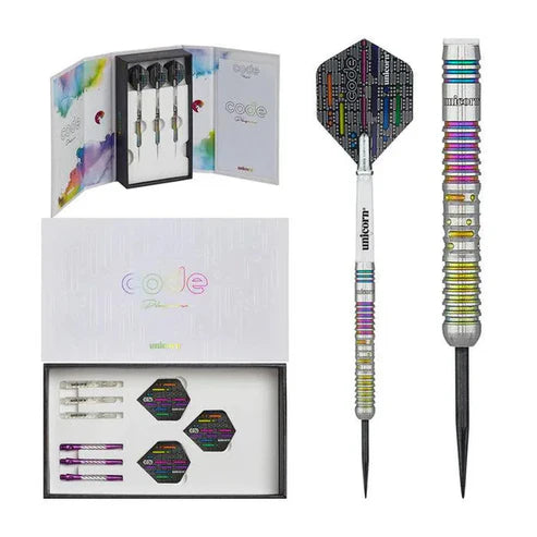 UNICORN CHRIS DOBEY CODE 21G 90% STEEL TIP DARTS