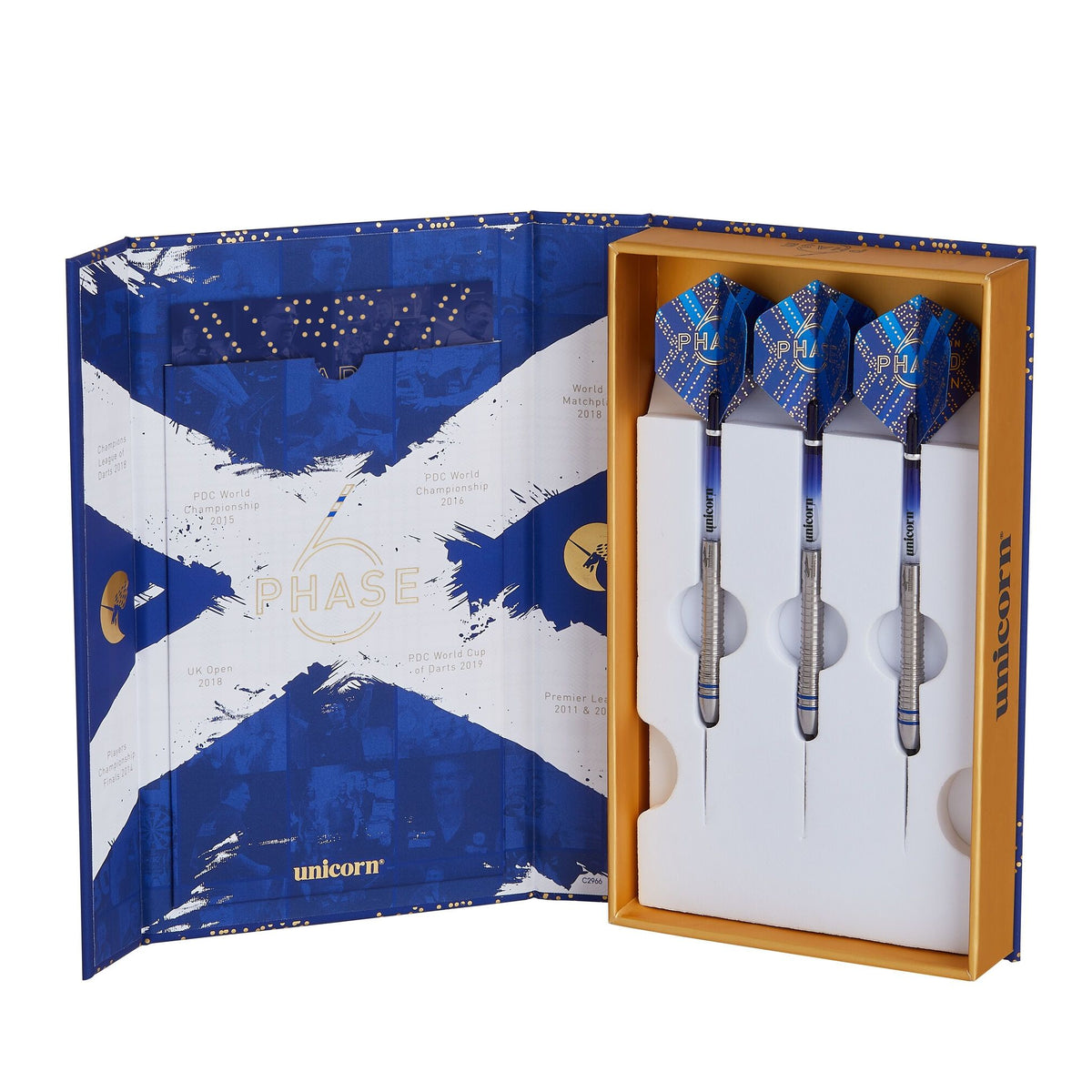 UNICORN GARY ANDERSON WORLD CHAMPION PHASE 6 90% STEEL TIP DARTS