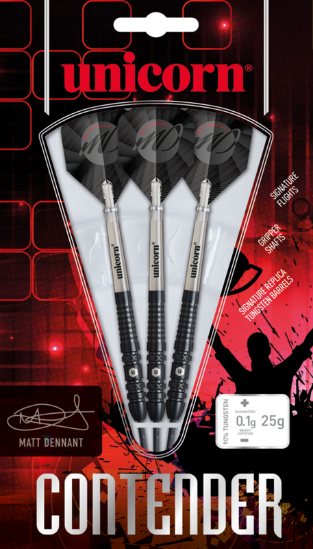 UNICORN MATT DENNANT 25G 90% STEEL TIP DARTS