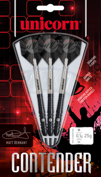 UNICORN MATT DENNANT 25G 90% STEEL TIP DARTS