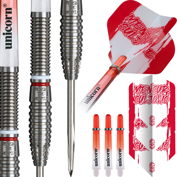 UNICORN MENSUR SULJOVIC 95% STEEL TIP DARTS