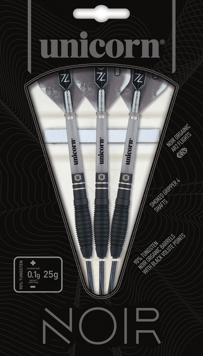 UNICORN NOIR STYLE 1 90% STEEL TIP DARTS