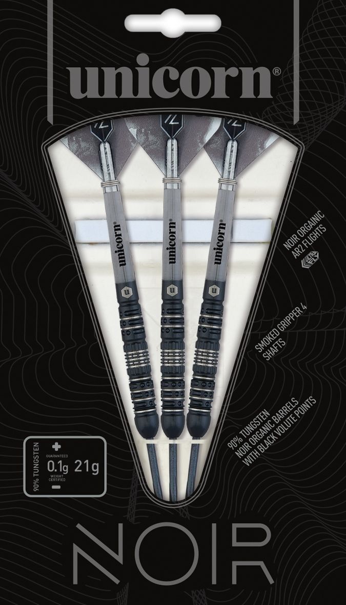 UNICORN NOIR STYLE 4 90% STEEL TIP DARTS