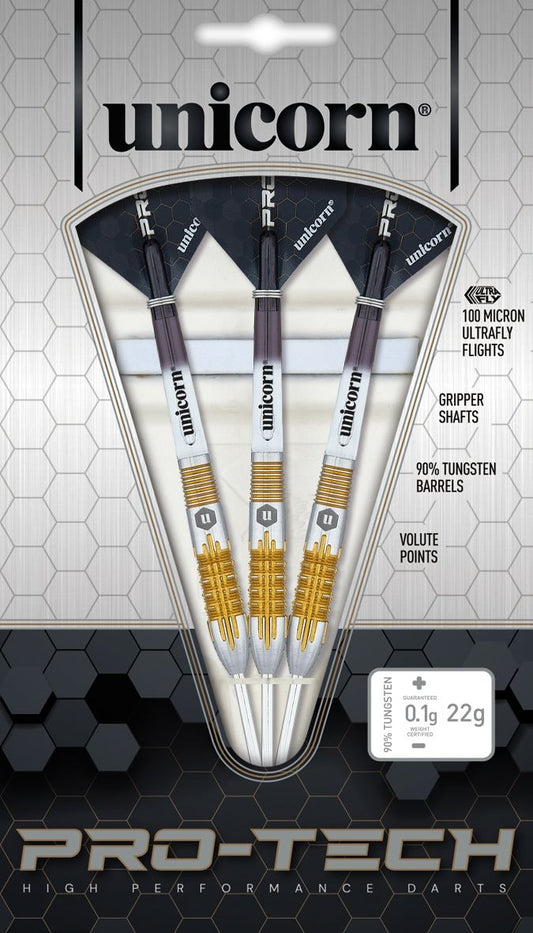 UNICORN PRO-TECH STYLE 1 90% STEEL TIP DARTS
