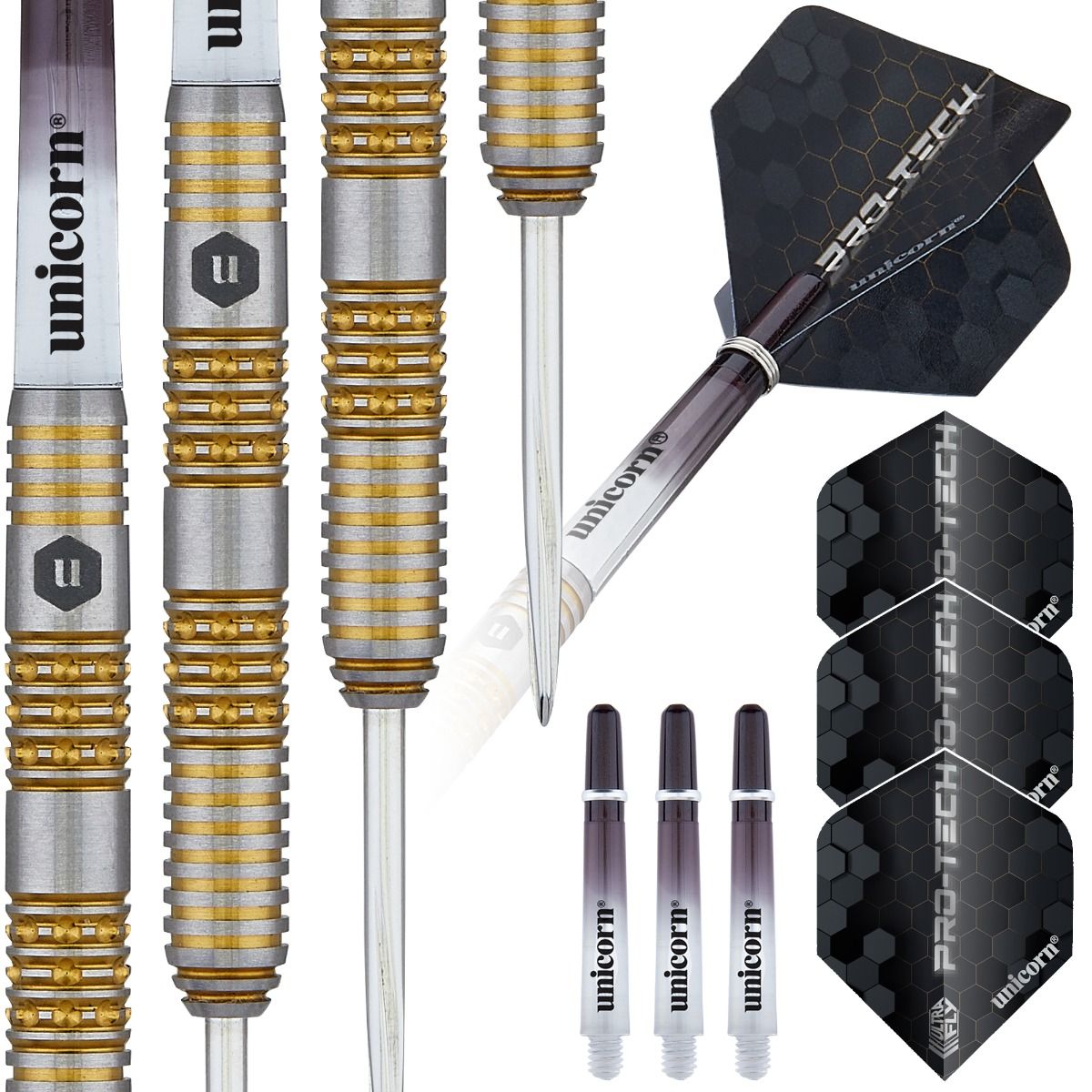 UNICORN PRO-TECH STYLE 6 90% STEEL TIP DARTS