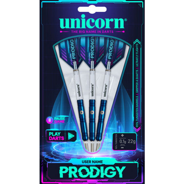 UNICORN PRODIGY 01 95% STEEL TIP DARTS