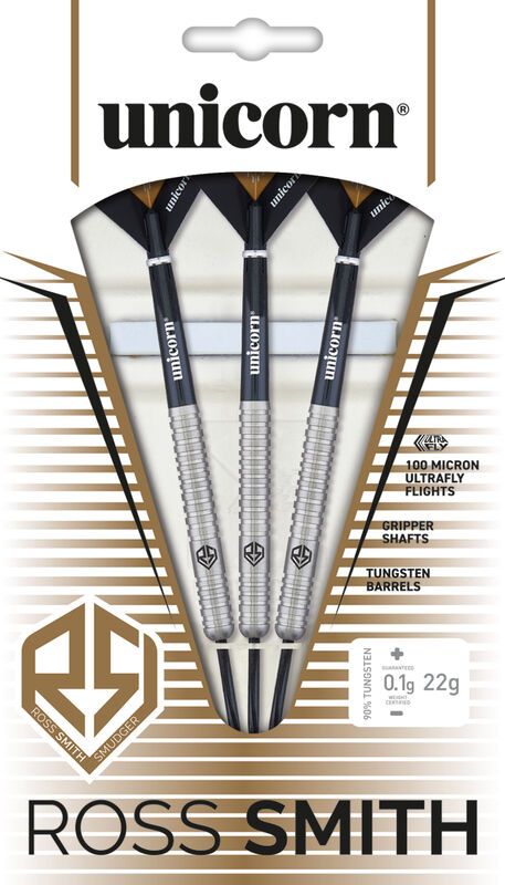 UNICORN ROSS SMITH NATURAL 90% STEEL TIP DARTS