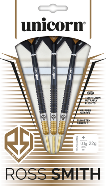 UNICORN ROSS SMITH TWO TONE 90% STEEL TIP DARTS
