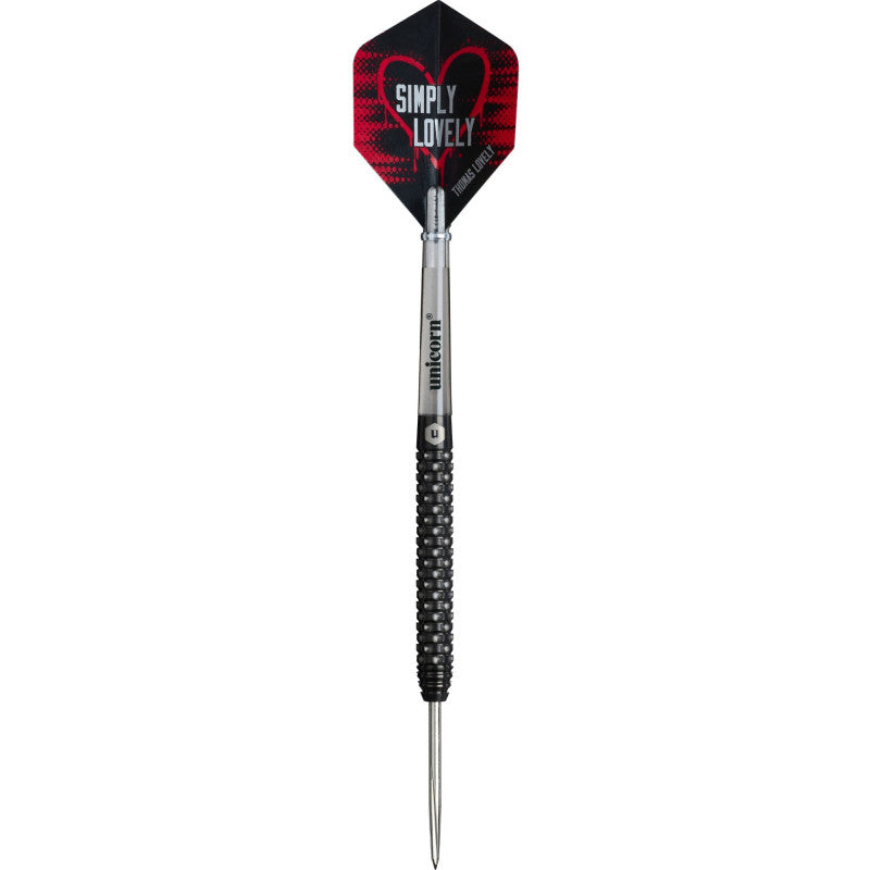 UNICORN THOMAS LOVELY 90% 23G STEEL TIP DARTS SINGLE DART SETUP VERTICAL