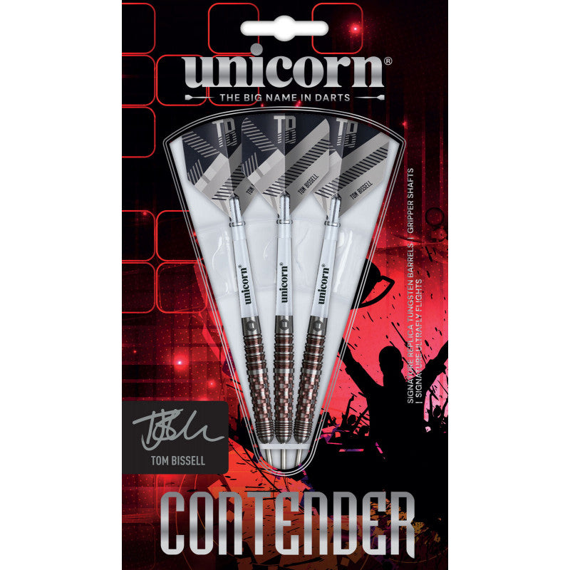 UNICORN TOM BISSELL 22G 95% STEEL TIP DARTS