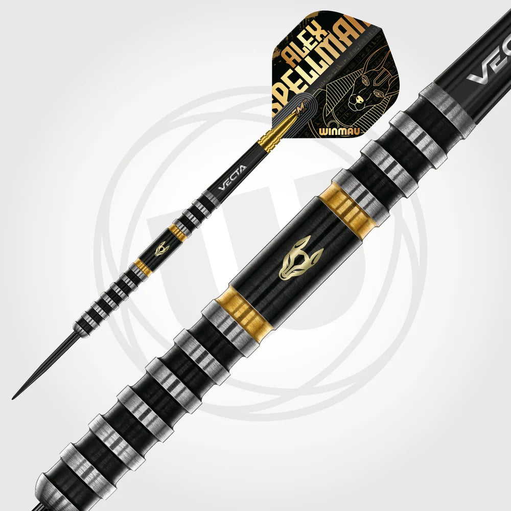 WINMAU ALEX SPELLMAN SIGNATURE SERIES 1 90% STEEL TIPS DARTS BARREL