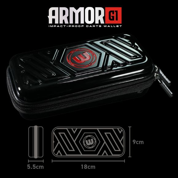WINMAU ARMOR G1 DART CASE / WALLET - BLACK
