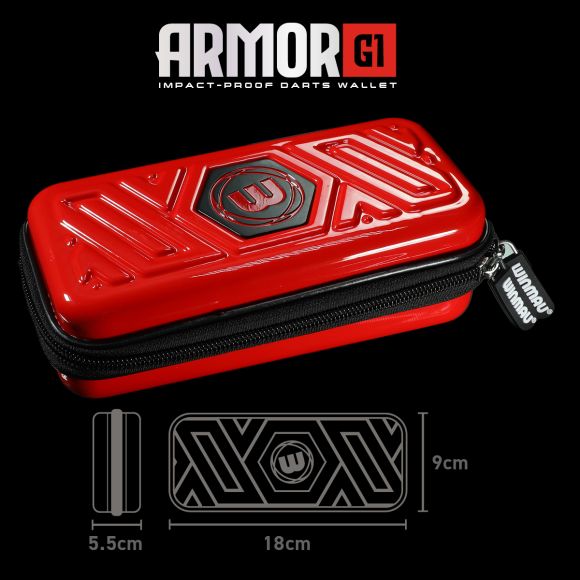 WINMAU ARMOR G1 DART CASE / WALLET - RED