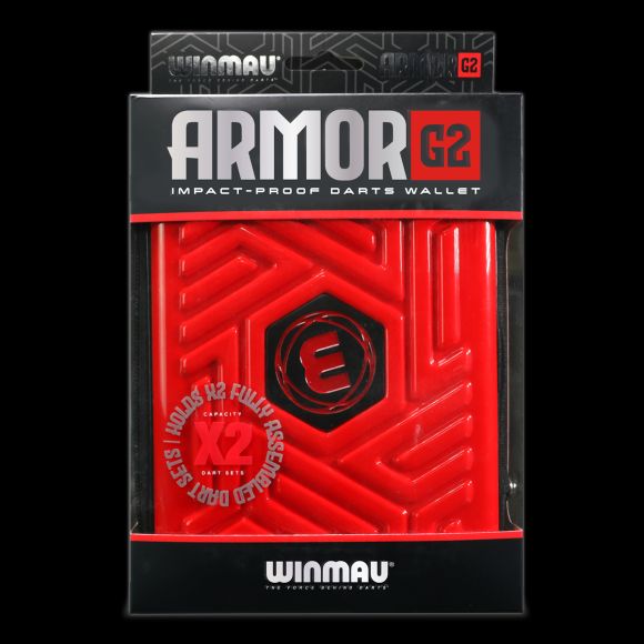 WINMAU ARMOR G2 DART CASE / WALLET - RED