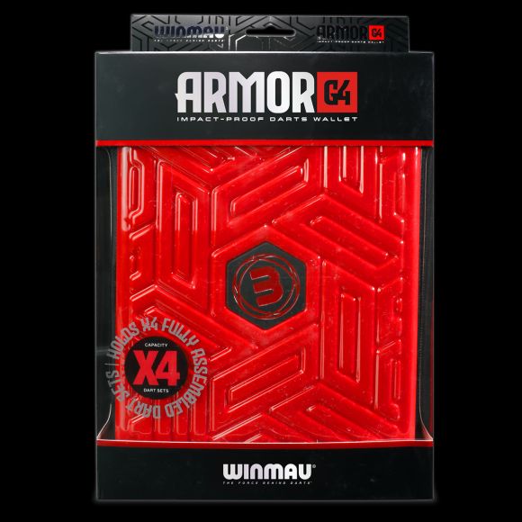 WINMAU ARMOR G4 DARTS CASE / WALLET - RED