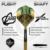 WINMAU BRENDAN DOLAN SIGNATURE SERIES 1 90% STEEL TIP DARTS FLIGHT AND SHAFT