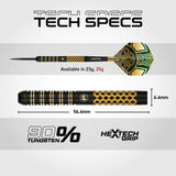 WINMAU BRENDAN DOLAN SIGNATURE SERIES 1 90% STEEL TIP DARTS TECH SPECS