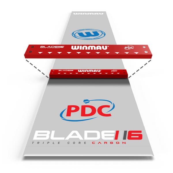 WINMAU CLEARZONE PVC DART MAT WITH INTEGRATED OCHE