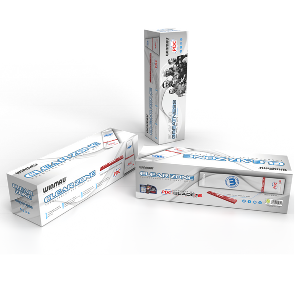 WINMAU CLEARZONE PVC DART MAT WITH INTEGRATED OCHE