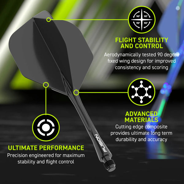 WINMAU FUSION NO.2 INTEGRATED FLIGHT & SHAFT 