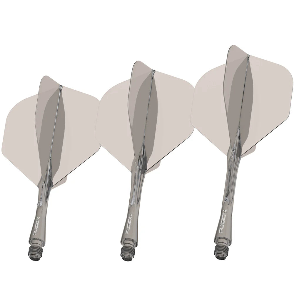 WINMAU FUSION NO.2 INTEGRATED FLIGHT & SHAFT - BLACK TINT