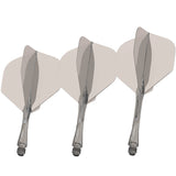 WINMAU FUSION NO.2 INTEGRATED FLIGHT & SHAFT - BLACK TINT