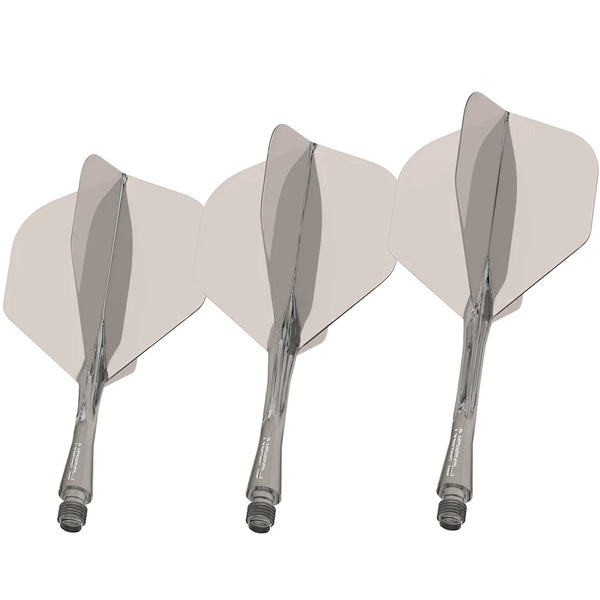 WINMAU FUSION NO.2 INTEGRATED FLIGHT & SHAFT - BLACK TINT