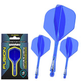 WINMAU FUSION NO.2 INTEGRATED FLIGHT & SHAFT - NEON BLUE