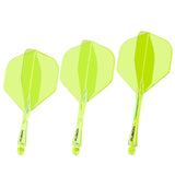 WINMAU FUSION NO.2 INTEGRATED FLIGHT & SHAFT - NEON YELLOW
