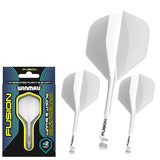 WINMAU FUSION NO.2 INTEGRATED FLIGHT & SHAFT - WHITE