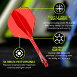 WINMAU FUSION NO.2 INTEGRATED FLIGHT SYSTEM - RED