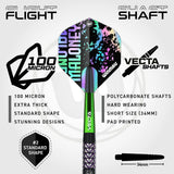 WINMAU MIKE MALONEY SIGNATURE SERIES 1 90% STEEL TIP DARTS FLIGHT AND SHAFT