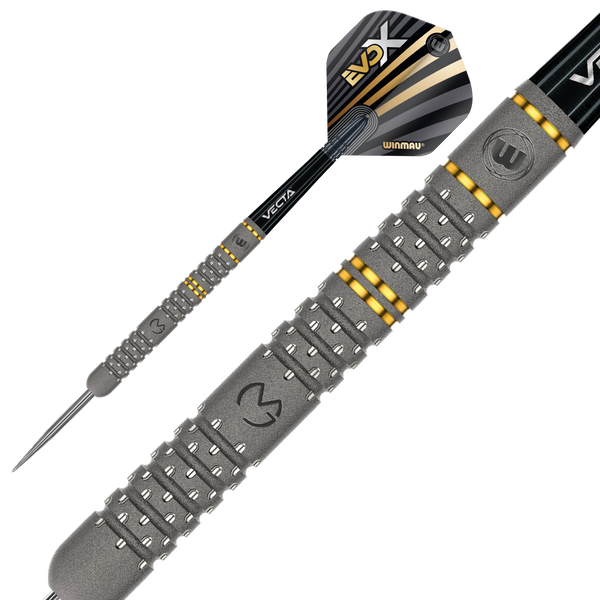 WINMAU MVG EVO X 90% STEEL TIP DARTS