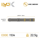 WINMAU MVG EVO X 90% STEEL TIP DARTS
