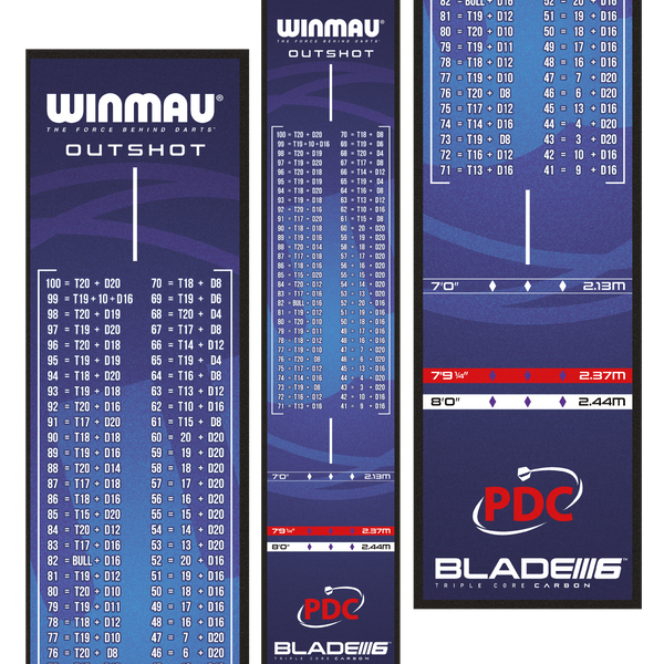 WINMAU OUTSHOT SOFT FEEL DART MAT
