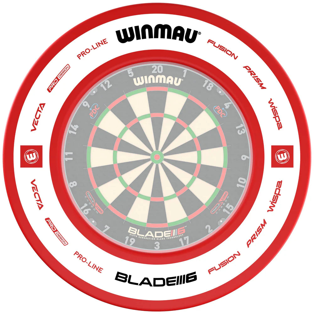 WINMAU PRO-LINE 2.0 RED DARTBOARD SURROUND