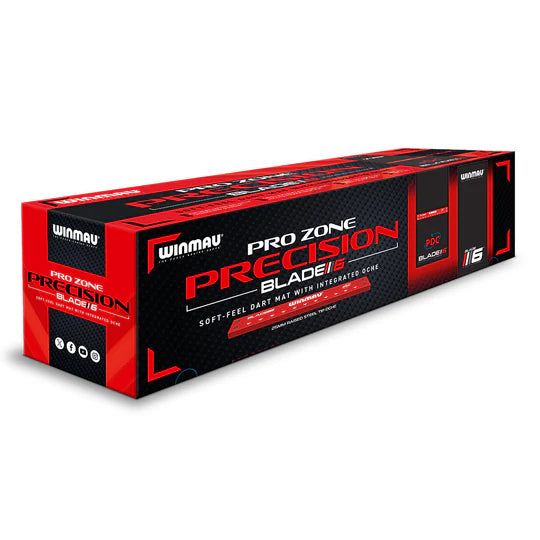 WINMAU PRO ZONE PRECISION BLADE 6 SOFT FEEL DART MAT & INTEGRATED OCHE