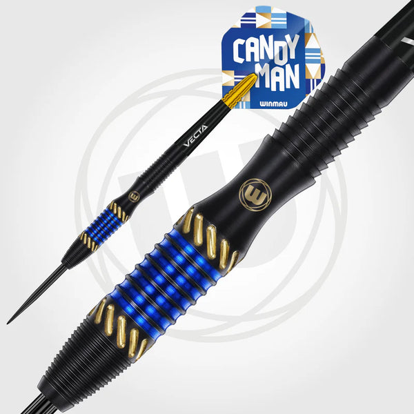 WINMAU RASHAD SWEETING 24G 90% STEEL TIP DARTS CLOSEUP