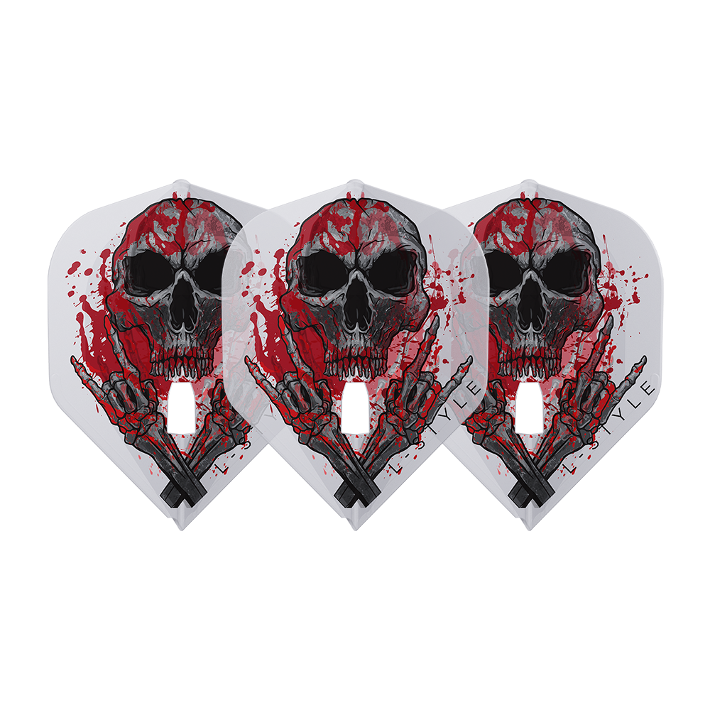 L-STYLE RYAN SEARLE L1 PRO V3 CLEAR WHITE DART FLIGHTS