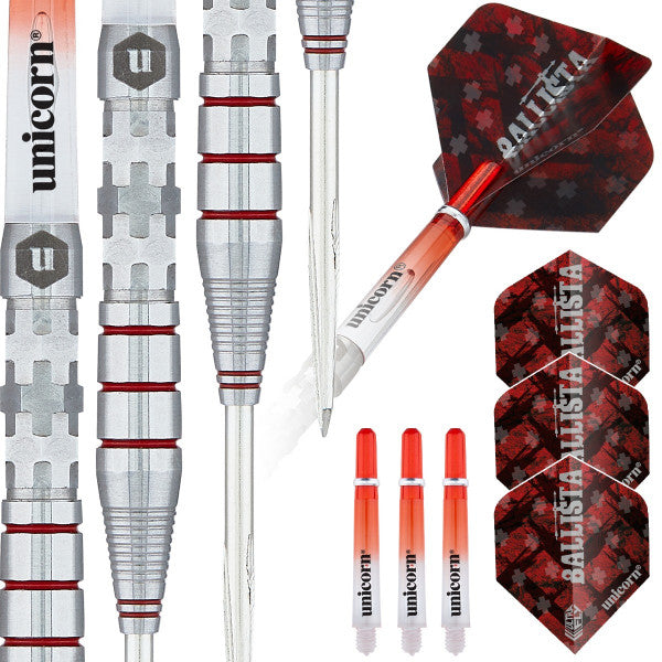UNICORN BALLISTA STYLE 3 90% STEEL TIP DARTS