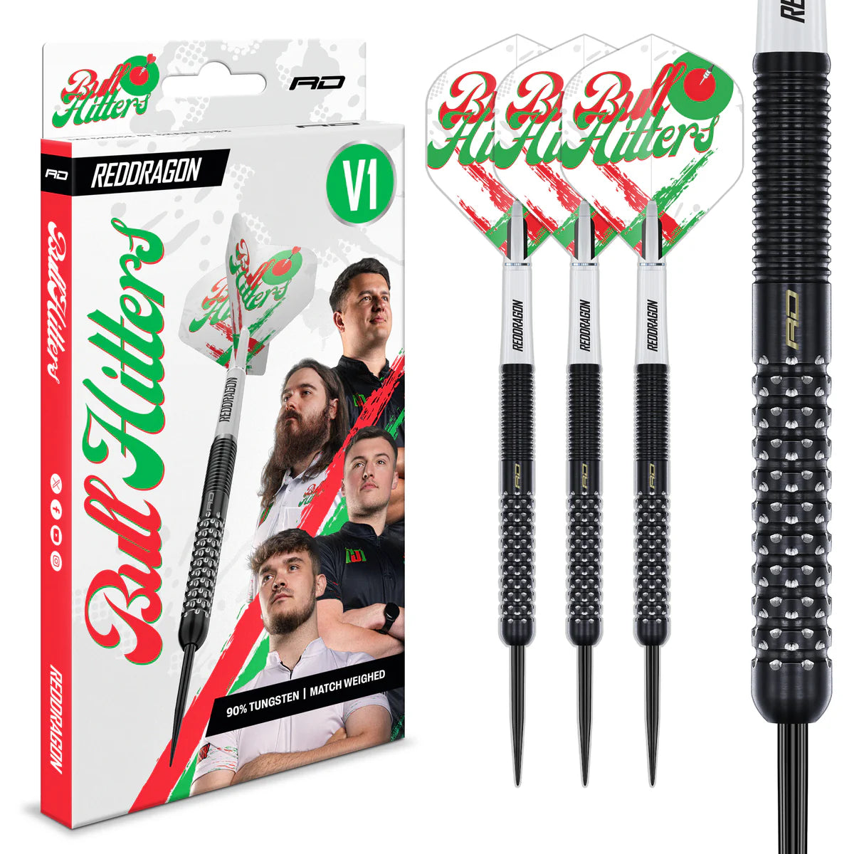 red dragon bull hitters v1 23 gram steel tip darts
