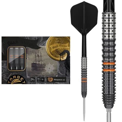 TARGET JAPAN BLACK MARQUE MORPHEUS GEN 2 90% 24G STEEL TIP DARTS