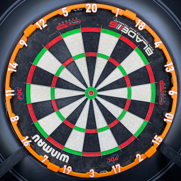 titan orange dart board number ring